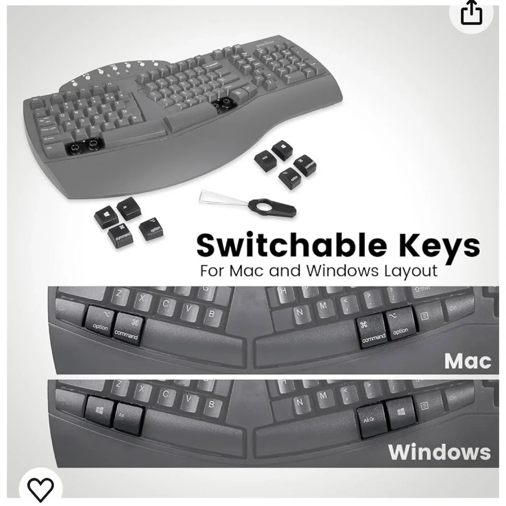 Perixx Periboard-612 wireless ergonomic split keyboard ⌨️